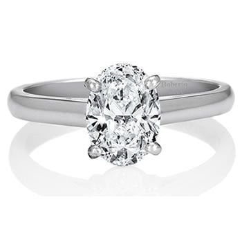 1 Karat Oval Kesim Pırlanta Tektaş