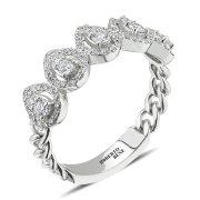 Damla Efektli Beştaş Pırlanta Tasarım Yüzük