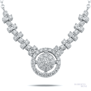 0.74 Karat Pırlantalı Efekt Model Kolye