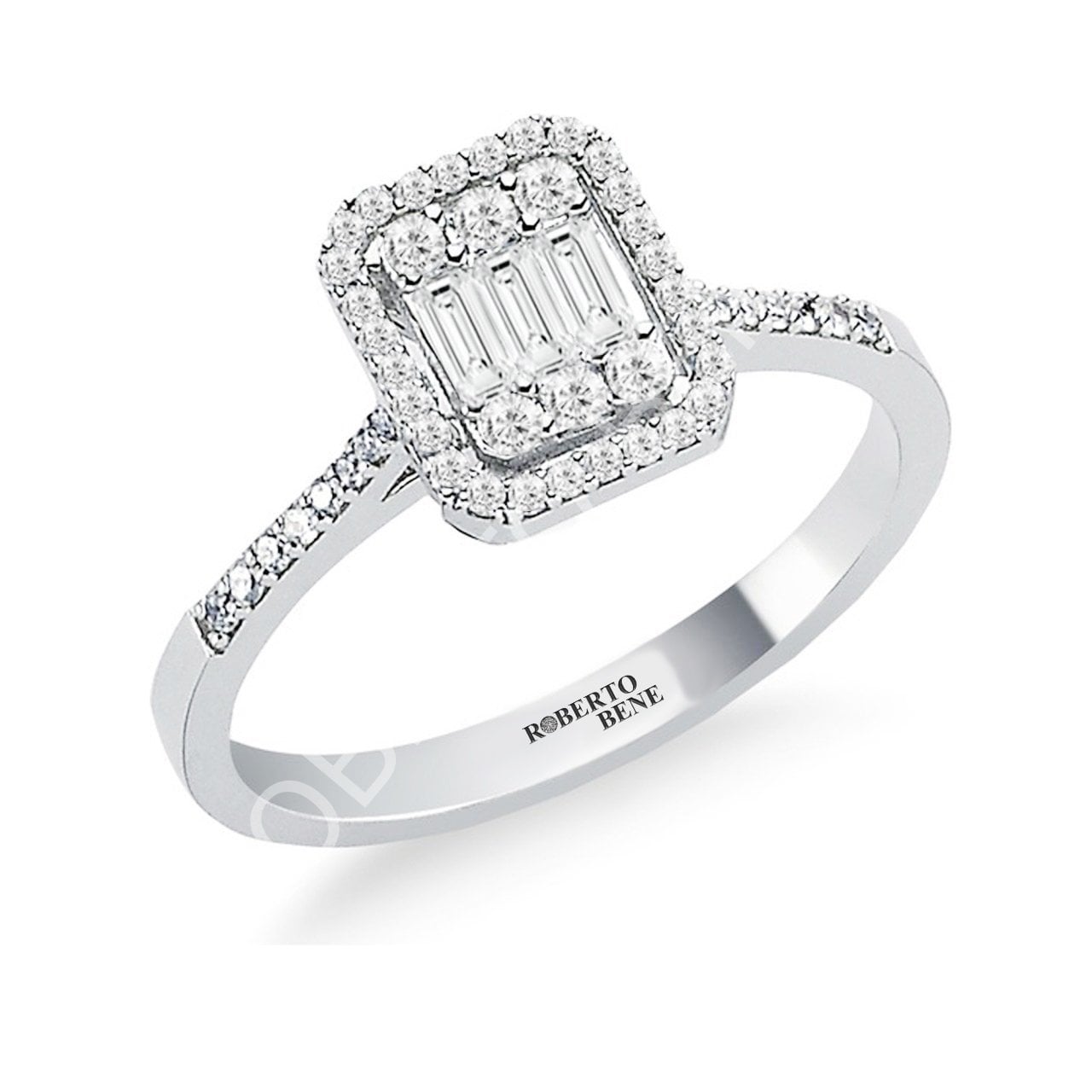 0.22 Karat Baget Pırlanta Tektaş Yüzük