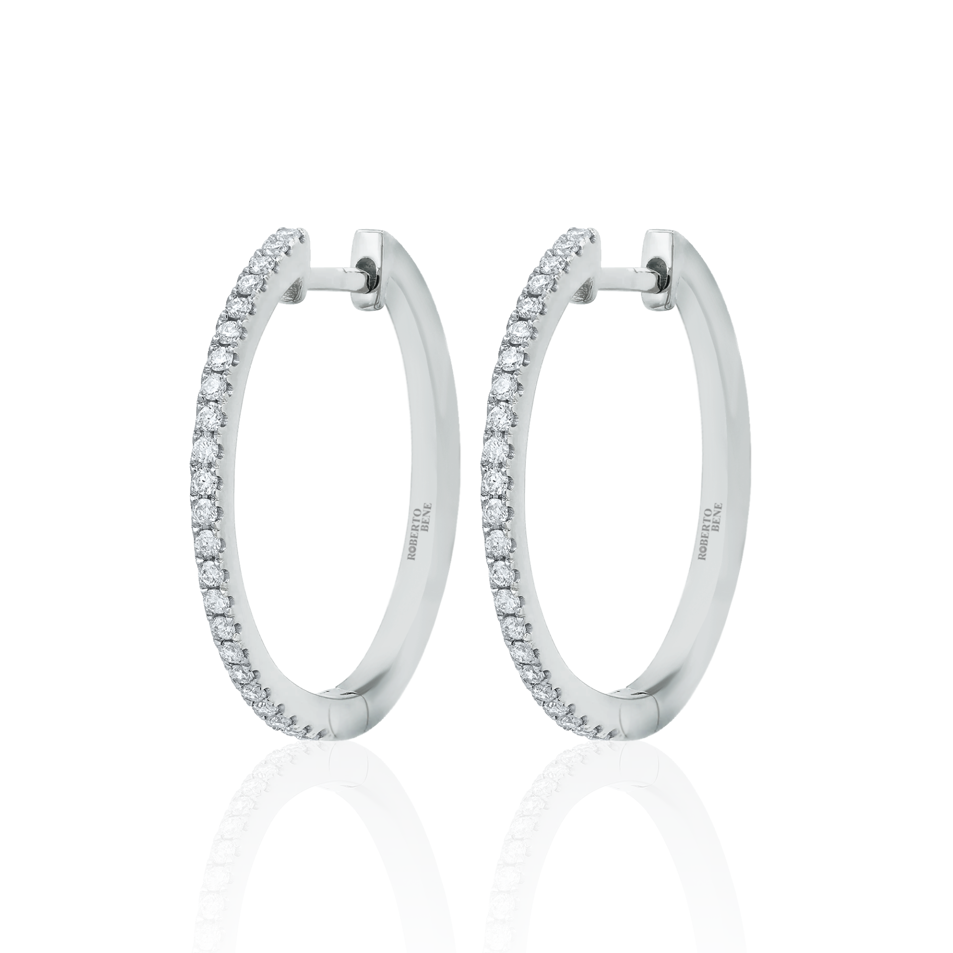 0.35 Karat Hoops Pırlantalı Halka Küpe