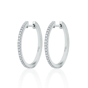 0.35 Karat Hoops Pırlantalı Halka Küpe