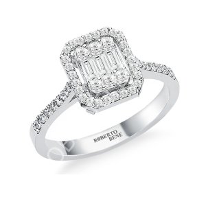 0.41 Karat Baget Pırlanta Tektaş Yüzük