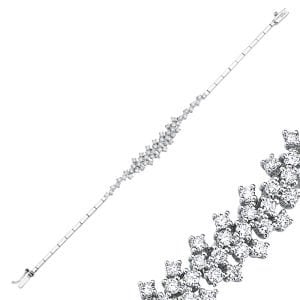 1.31 Karat F Renk Pırlanta Set Bileklik