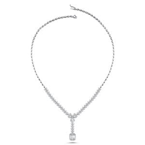 3.08 Karat F Renk Bagetli Pırlanta Gerdanlık