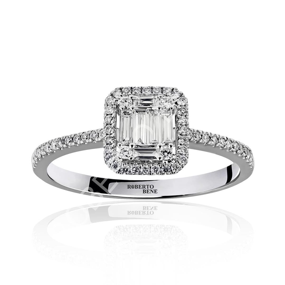 0.33 Karat Baget Pırlanta Tektaş Yüzük