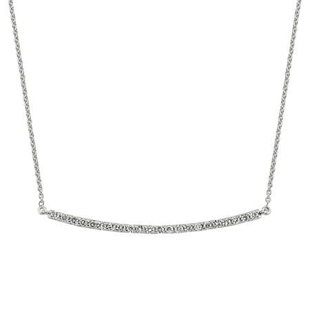 0.30 Karat Pırlantalı Çubuk Kolye
