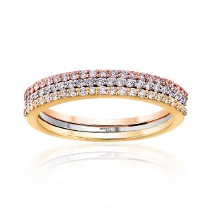 0.16 Karat F Renk VS Berraklık Yarımtur Pırlanta Yüzük