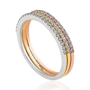 0.16 Karat F Renk VS Berraklık Yarımtur Pırlanta Yüzük