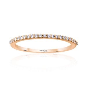 0.16 Karat F Renk VS Berraklık Yarımtur Pırlanta Yüzük