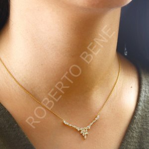 Markiz Tasarım Pırlantalı Set Kolye | Roberto Bene