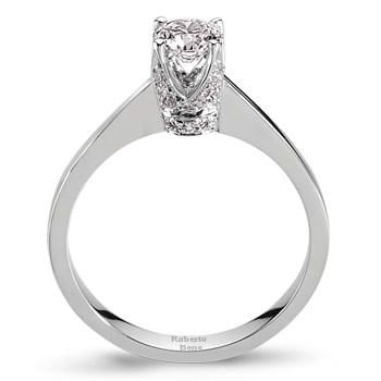 0.50 Karat E Renk VS Berraklık GIA Pırlanta Sertifikalı Tektaş Tasarım Yüzük