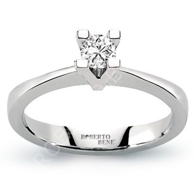 0.25 Karat F SI2 Renk Tektaş Pırlanta Yüzük | Roberto Bene