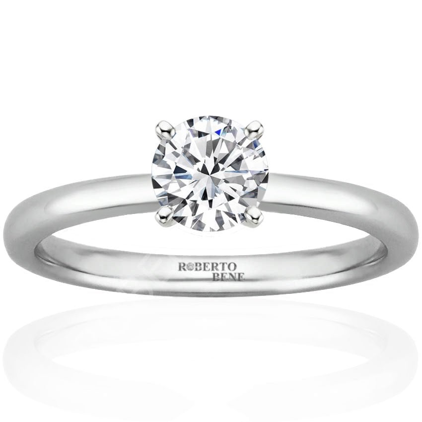 0.70 Karat Tektaş Pırlanta Yüzük Elegant Model