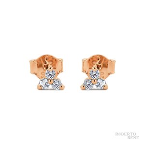 0.18 Karat Tria Pırlanta Küpe