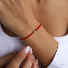 Tektaş Pırlanta İpli Bileklik | Roberto Bene