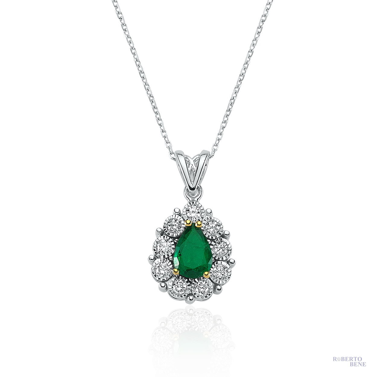 0.65 Karat Sultan Zümrüt Taşlı Pırlanta Kolye