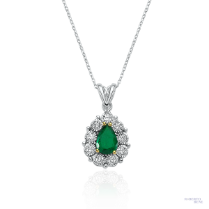 0.65 Karat Sultan Zümrüt Taşlı Pırlanta Kolye