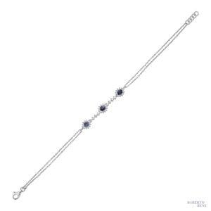 1.32 Karat Safir- Pırlanta Taşlı Pırlanta Bileklik