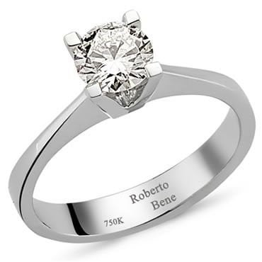 1.30 Carat F Colour SI2 Berraklık Pırlanta Tektaş Yüzük