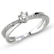 0.32 Karat Pırlanta Tektaş Alyans Estiva Serisi