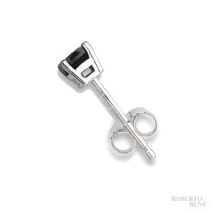 0.20 Karat Siyah Pırlantalı Tektaş Erkek Küpe Modeli | Roberto Bene