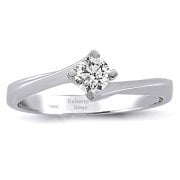 HRD Sertifikalı Tektaş Yüzük Twentynew Serisi