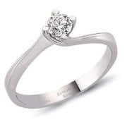 HRD Sertifikalı Tektaş Yüzük Twentynew Serisi