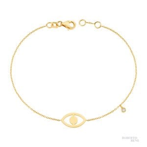 0.02 Karat Pırlantalı Göz Bileklik