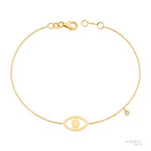 0.02 Karat Pırlantalı Göz Bileklik