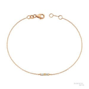 0.08 Karat Baget Kesim Pırlantalı Altın Bileklik