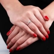 0,70 Karat Pırlanta Efektli I Harfi Tektaş Kolye – Aşkın Harfleri