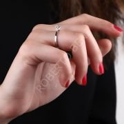Aşkın harfleri 0.70 karat pırlanta efektli tektaş Z harfi