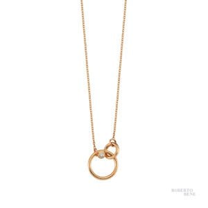 0.02 Karat Pırlantalı Halka Kolye