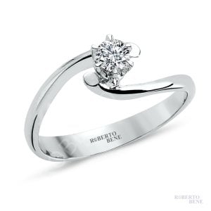 0.19 Karat Lovely Tektaş Pırlanta Yüzük F Renk