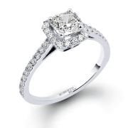 1.09 ct. Cushion Kesim Special Design Pırlanta Tektaş Yüzük