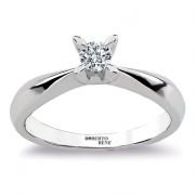 0.19 Karat F Renk VS2 Berraklık Tektaş Pırlanta Yüzük