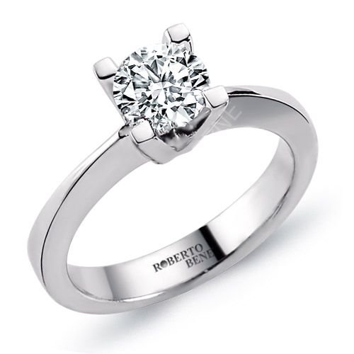 0,80 ct. F Renk SI Berraklık HRD Sertifikalı Pırlanta Tektaş Yüzük