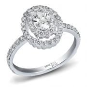 1.01 ct. G Colour VS Berraklık Özel Dizayn Oval Tektaş Pırlanta Yüzük
