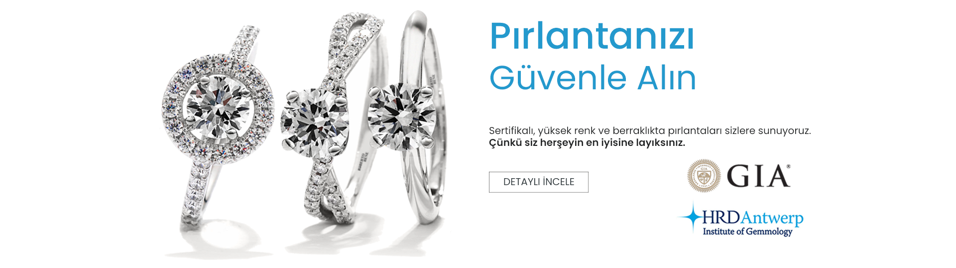 GIA & HRD Sertifikalı Tektaş Yüzük